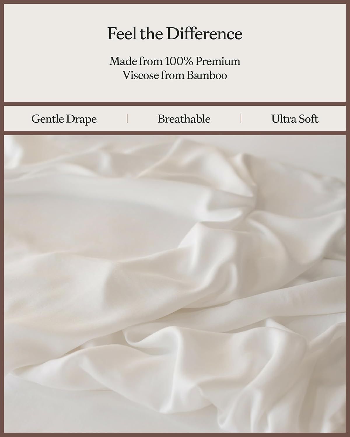 Cozy Earth Luxury Bed Sheet Set - 100% Viscose from Bamboo Fabric, Ultra-Soft & Breathable, Fits Regular & Deep Pocket Mattresses up to 20" - 4 Pieces King Sheet Set White