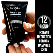RUGGED & DAPPER - Age Defense Face Moisturizer for Men | 4oz | Hydrating Mens Face Lotion | Unscented + Anti- Aging Formula for Clear Skin | Natural Ingredients | Made in USA