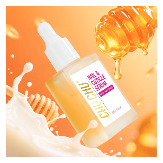 CHUCHU Nail Growth and Strengthening Serum: Fast Absorbing Honey Milk Fragrance Protein – Cuticle Care Treatment for Women Men Professional Home - Ideal Gift for Nail Care Enthusiasts