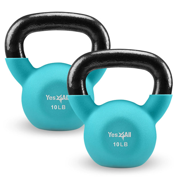 Yes4All Kettlebells 5lbs-65lbs & Kettlebell Sets Adjustable Weights, Kettlebell for Weight Training, Home Workout Equipment with Secure Grip for High Rep, Exercise Equipment