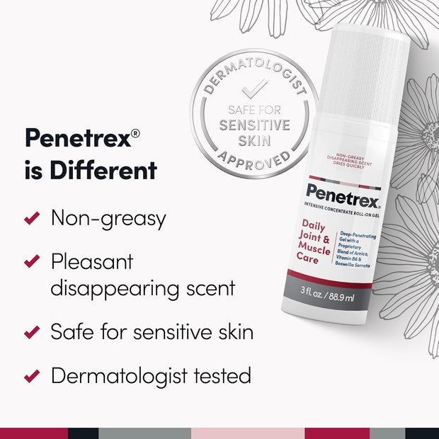 Penetrex Joint & Muscle Therapy - Soothing Muscle Rub for Back, Neck, Hands, Feet - Premium Whole Body Rub with Arnica, Vitamin B6 MSM & Boswellia - Non-Greasy 2oz Cream