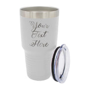 My Personal Memories Customized Personalized Stainless Steel Travel Tumbler with Lid - Engraved Double-Wall Vacuum Insulated for Him, Her Your Custom Text (20 oz, Black)