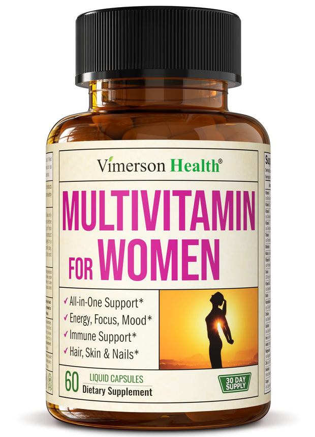 Multivitamin for Women – Essential Womens Multivitamins & Multiminerals 60 Capsules with Vitamin B12, A, D, C, Zinc, Magnesium & More for Total Body Wellness – 20+ Key Nutrients & Vitamins for Women
