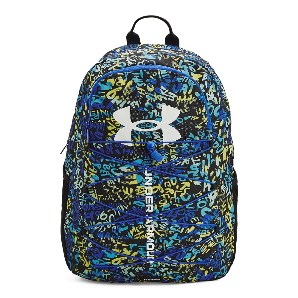 Under Armour Unisex-Adult Hustle Sport Backpack , Black (001)/Silver , One Size Fits All