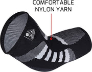 Nordic Lifting Elbow Compression Sleeves (1 Pair) – Support for Pain Relief, Tendonitis, Golfer’s & Tennis Elbow Recovery