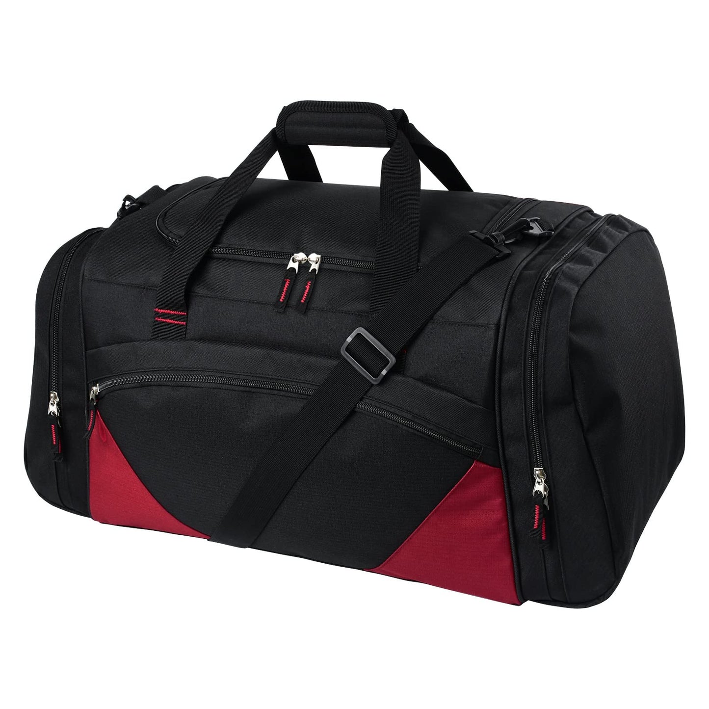 Gym Bag for Men - 55L Black Durable Large Duffle Bag for Travel, Workout, Fitness & Sport