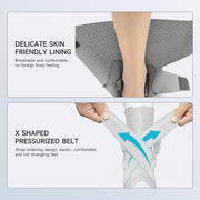 Left Ankle Brace for Women & Men - Ankle Support Sprained Ankle Brace for Achilles,Tendon,Sprain,Injury Recovery,Ankle Support Brace for Running, Basketball, Football (Grey,S,Left)