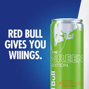 Red Bull Green Edition Energy Drink, Curuba Elderflower, with 80mg Caffeine plus Taurine & B Vitamins, 8.4 Fl Oz, 6 Packs of 4 Cans (Pack of 24)