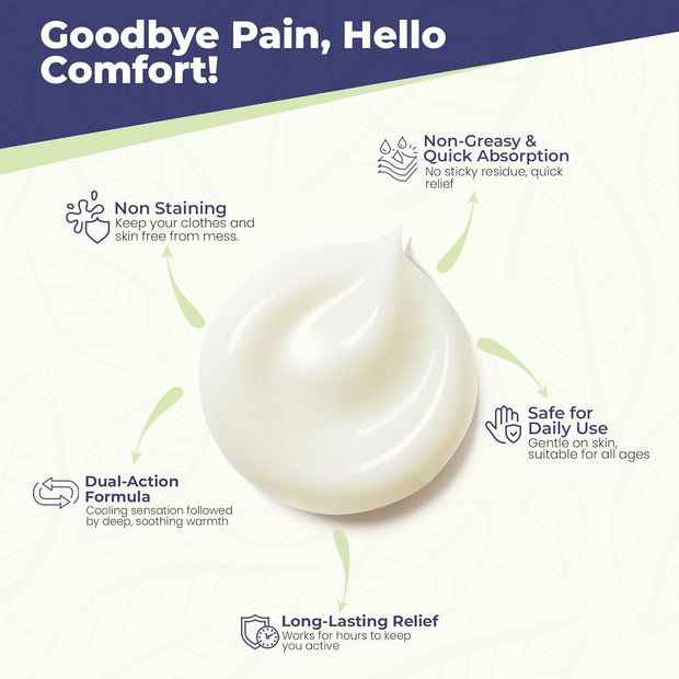 Sombra Warm Pain Relief Gel, Warm Relief for Arthritis and Chronic Pain Pre-Workout Muscle Rub Vegan Formula Free of Artificial Fragrances, Dyes, NSAIDs, Wax, Petroleum, Alcohol - 4oz Jar