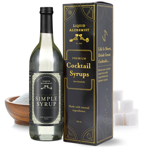 Liquid Alchemist Raspberry Syrup for Drinks - Real Ingredients Make our Raspberry Puree for Drinks the Perfect Drink Mixer - Our Cocktail Syrup is Non-GMO & Vegan (25.4 oz)