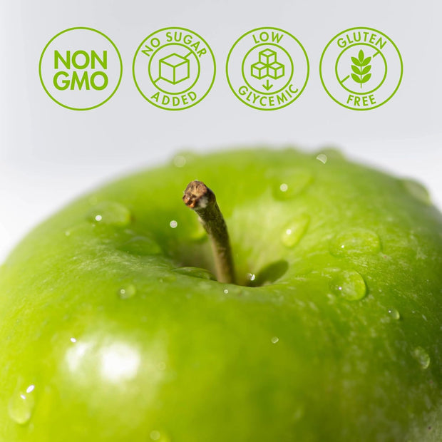 Sovány Sparkling Water, Green Apple, Seltzer Water Drinks, USDA Organic, Made With Real Fruit, Non-GMO, Vegan, No Added Sugar, Low Calorie, 12 fl oz, 12 Pack