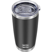WETOWETO 20oz Tumbler, Stainless Steel Vacuum Insulated Coffee Travel Mug, Double Wall Powder Coated Insulated Coffee Mug Travel Mug with Lid Thermal Cup for Outdoor (Navy Blue, 1 Pack)