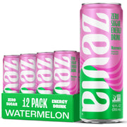 Zevia Zero Sugar Energy Drink, Peach Passionfruit, 12 oz Cans (12-Pack) – Naturally Sweetened, Non-GMO Project Verified, Gluten-Free, Vegan