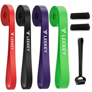 LEEKEY Resistance Bands Set for Pull-Up Assistance & Full-Body Training, Multi-Level Exercise Bands with Bag for Home Workouts, Physical Therapy, Strength Training (Men/Women)