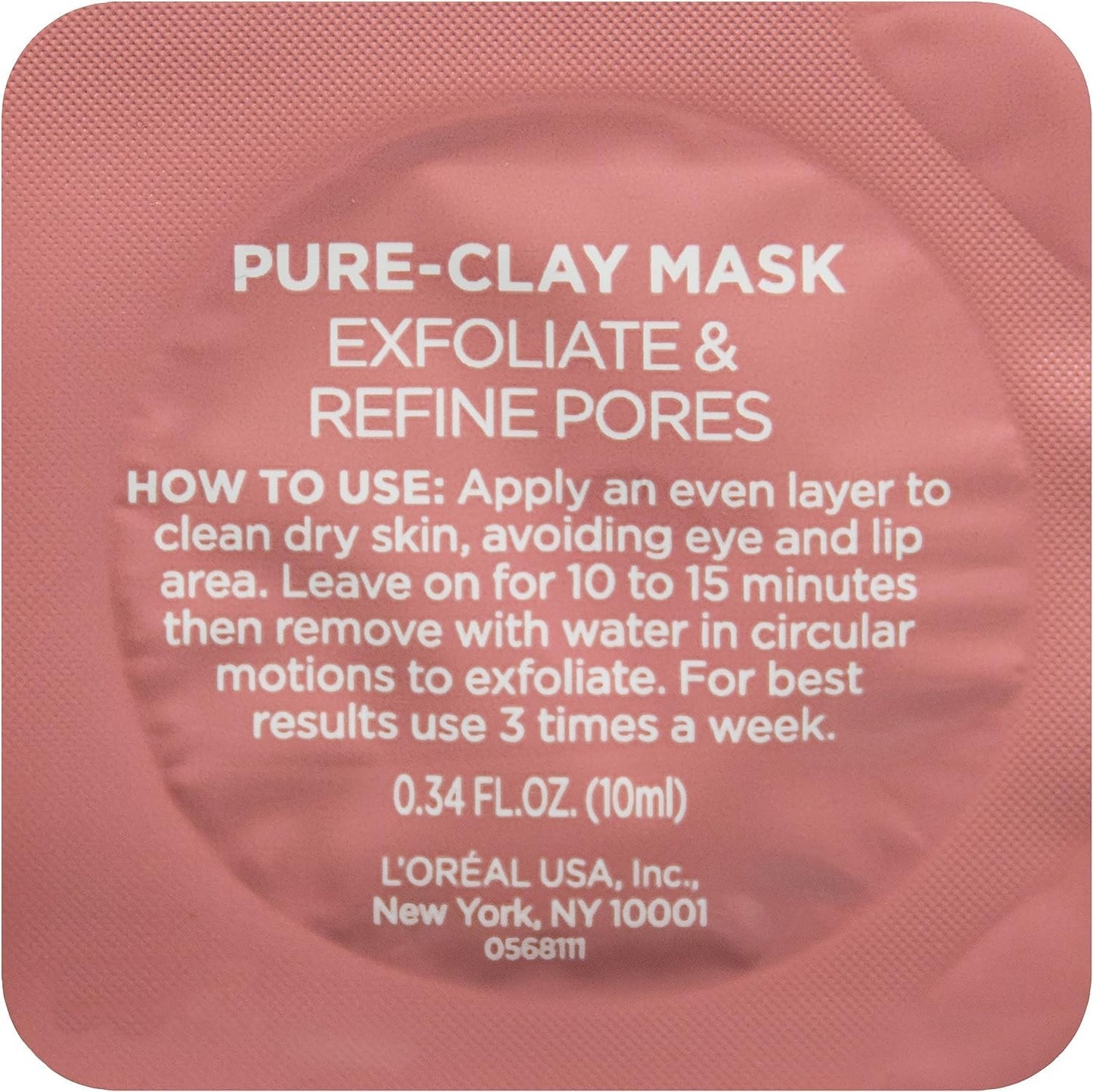 L'Oréal Paris Skincare Pure-Clay Face Mask Trial Size Set, Includes 3 Different Face Masks Made With Charcoal, Red Algae and Eucalyptus, Set