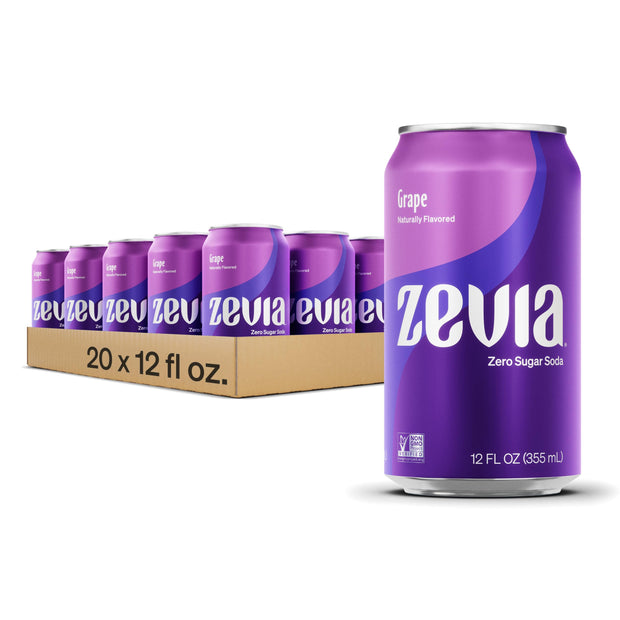 Zevia Zero Calorie Soda, Nostalgic Variety Pack, 12 Fl Oz (Pack of 20)