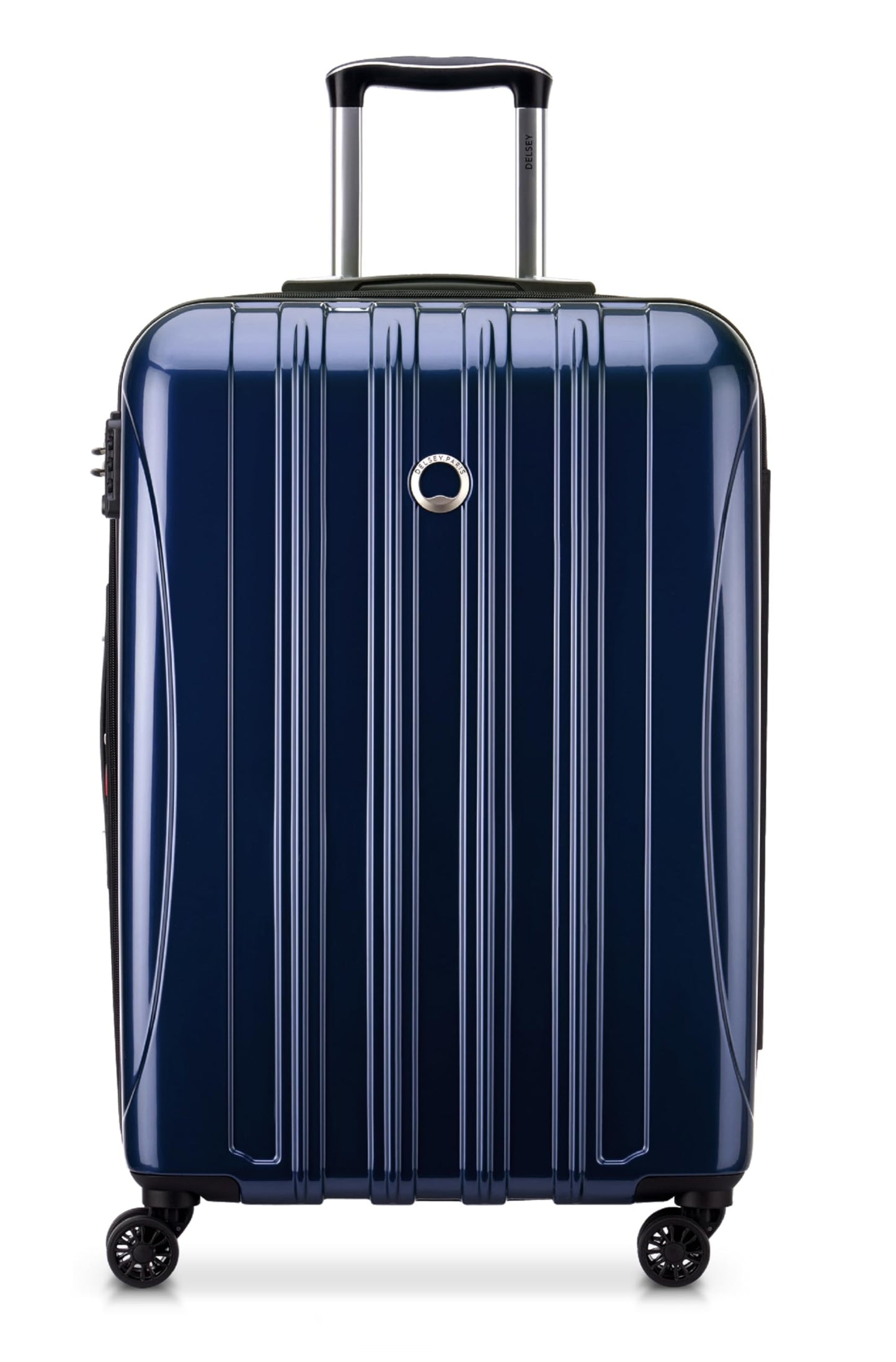 DELSEY PARIS Helium Aero Hardside Expandable Luggage with Spinner Wheels, Blue Cobalt, 3-Piece Set (21/24/28)