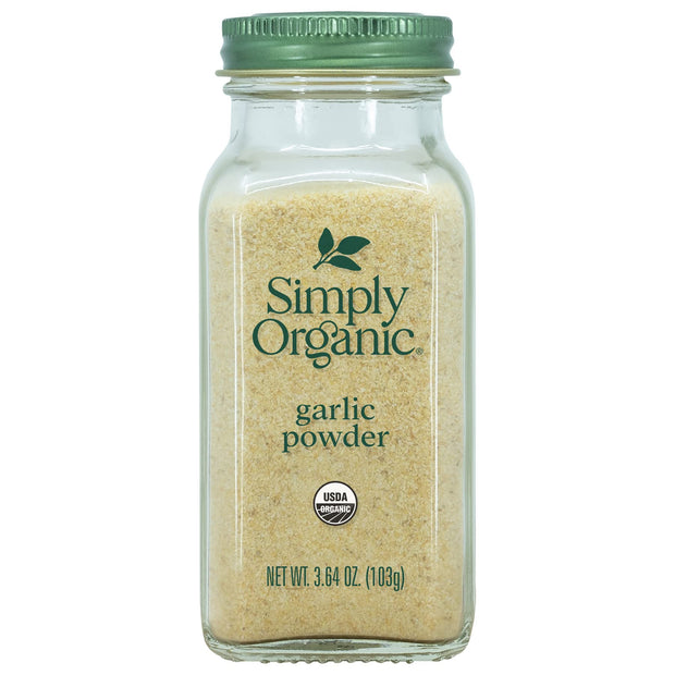 Simply Organic Garlic Powder Certified Organic, 3.64-Ounce Container
