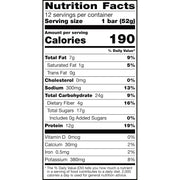 RXBAR Protein Bars, 12g Protein, Gluten Free Snacks, Snack Bars, Peanut Butter, 22oz Box (12 Count)
