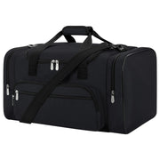 Small Duffel Bag 17 inch Carry On Weekender Bag for Travel Gym Sport (17x10x9 in) - Black