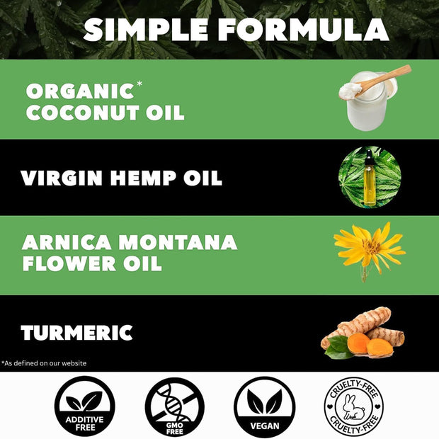 Super Natural Goods Hemp Cream Maximum Strength (8oz) Hemp Oil & Arnica, Soothes Discomfort on Joint Muscle Shoulder Hip Neck Knee & Back Support. All Soothing Cream. Instant Menthol Rub