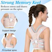Posture Corrector for Women and Men,Adjustable Upper Back Brace,Breathable Back Support Straightener,Relieve Waist,Neck,Shoulder,Back Pain