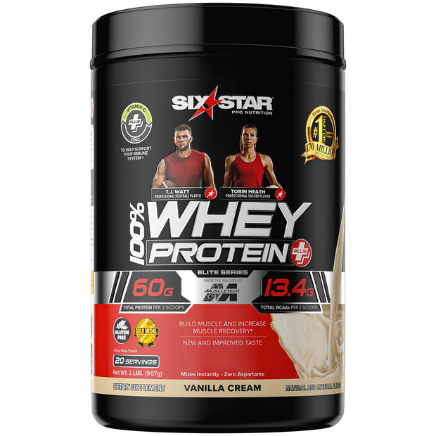 Six Star Whey Protein Powder Plus - Muscle Building & Recovery Formula with Whey Isolate Powder, BCAAs, 30g Protein, Immune Support - Post-Workout Supplement - Kellogg’s Froot Loops Flavor, 1.8 lbs