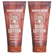 Viking Revolution Sandalwood Body Lotion for Men – Mens Lotion for Dry Skin with Shea Butter, Hyaluronic Acid and Vitamin B5 – Nourishing Mens Body Lotion for Hydrated and Smooth Skin (8oz, 1 Pack)