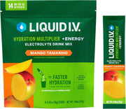 Liquid I.V.® Hydration Multiplier +Energy - Mango Tamarind | Electrolyte Powder Drink Mix | 1 Pack (14 Servings)