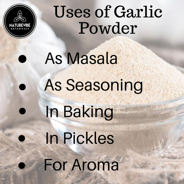 Naturevibe Botanicals Garlic Ground Powder, 5lbs | Raw, Gluten-Free & Non-GMO | Healthy Spice | Adds Flavor and Taste | [Packaging May Vary]