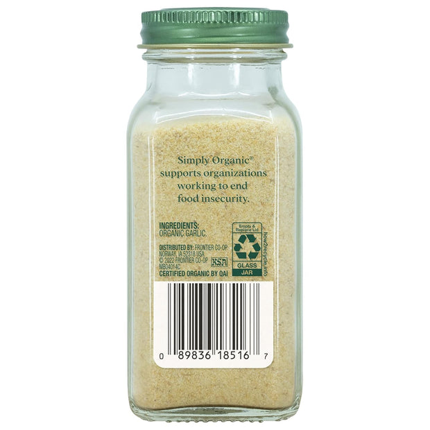 Simply Organic Garlic Powder Certified Organic, 3.64-Ounce Container