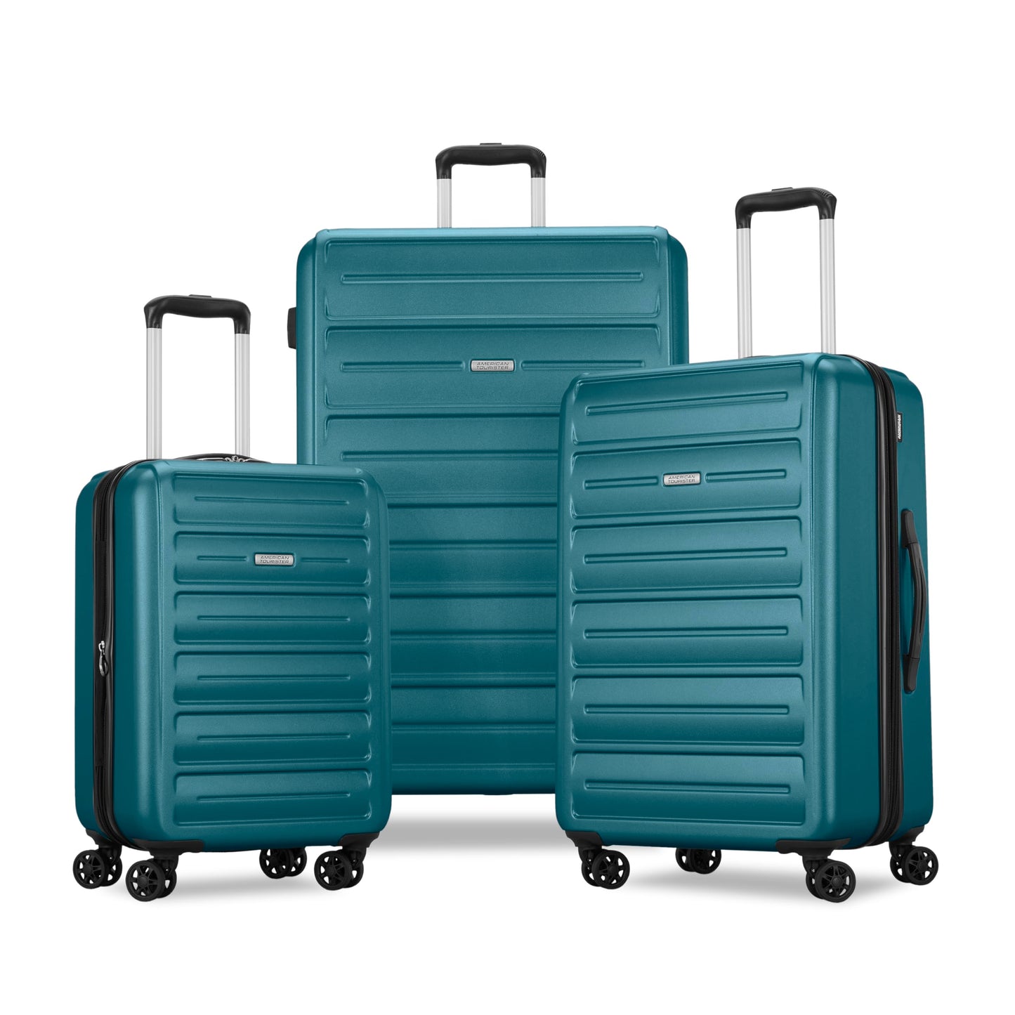Westridge Hardshell Luggage Set - 3 Piece Set - 20" Carry-On, 24” & 28” Checked Luggage Set with 360° Spinner Wheels - Expandable Suitcases for Extended Travel - Durable ABS Shell - Black