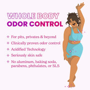 Lume Skin Care Gift Set for Women, Whole Body Deodorant Starter Pack - Smooth Solid Stick, Invisible Cream Tube, Acidified Body Wash Mini & Deodorant Wipes - Aluminum Free Odor Control (Peony Rose)