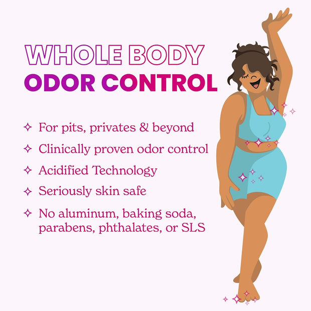 Lume Skin Care Gift Set for Women, Whole Body Deodorant Starter Pack - Smooth Solid Stick, Invisible Cream Tube, Acidified Body Wash Mini & Deodorant Wipes - Aluminum Free Odor Control (Peony Rose)