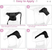 Shoulder Brace for Women and Men Recovery Shoulder. Adjustable Shoulder Support for Rotator Cuff, AC Joint Pain Relief, Shoulder Injuries. Perfect Fit Shoulder Compression Sleeve (One Size Regular)