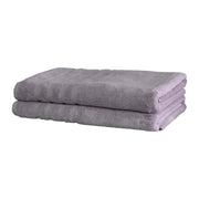 Mosobam Luxury Turkish Set of 2 Bath Towels 30X58 Light Taupe Oversize 700 GSM Bamboo Viscose & Aegean Turkish Combed Cotton