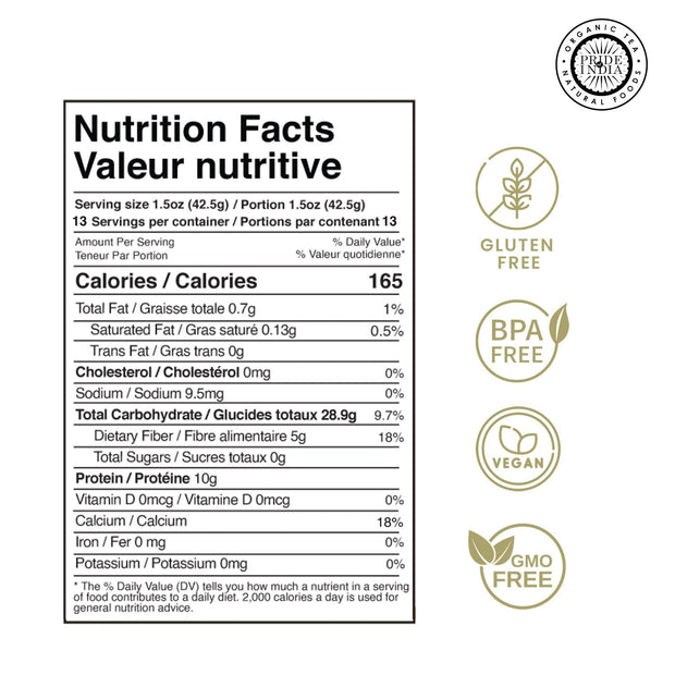 Pride Of India Natural Black Chia Seeds - Ideal Smoothie Ingredient & Salad Topping - Omega 3 Source, High Fiber Superfood & Protein Rich Seed - 1.25 Pound (20oz) Jar