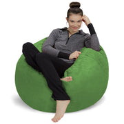 Sofa Sack Bean Bag Chair - Plush, Ultra Soft - Memory Foam Bean Bag Chair with Microsuede Cover - Stuffed Foam Filled Furniture and Accessories for Dorm Room 3 Feet - Charcoal