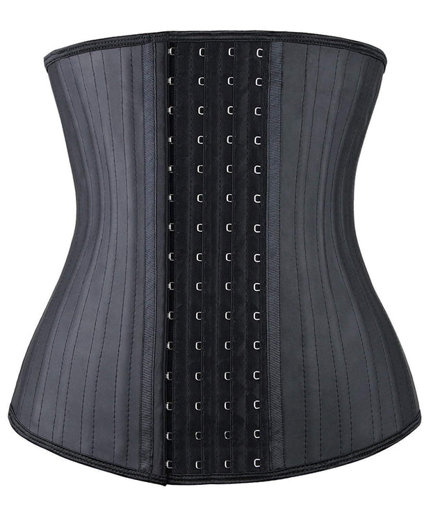 YIANNA Waist Trainer for Women Latex Underbust Waist Corsets Cincher Hourglass Body Shaper 4 Hooks