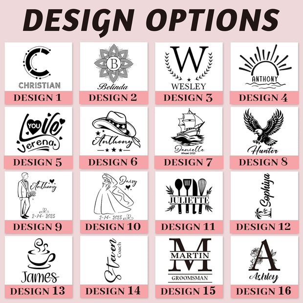 Personalized Tumbler with Engraved Name - Custom Coffee Tumblers with Lids and Straws, Made in USA 20 Oz Stainless Steel Travel Tumbler Personalized Gift for Birthday Christmas for Men Women Kids