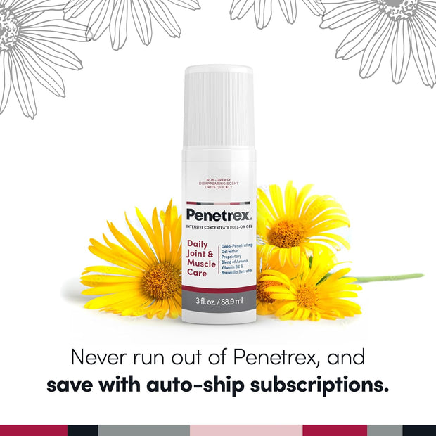 Penetrex Joint & Muscle Therapy - Soothing Muscle Rub for Back, Neck, Hands, Feet - Premium Whole Body Rub with Arnica, Vitamin B6 MSM & Boswellia - Non-Greasy 2oz Cream