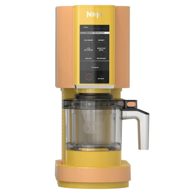 Ninja NC301 CREAMi Ice Cream Maker, for Gelato, Mix-ins, Milkshakes, Sorbet, Smoothie Bowls & More, 7 One-Touch Programs, with (2) Pint Containers & Lids, Compact Size, Perfect for Kids, Silver