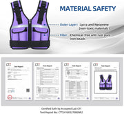 Sportneer Adjustable Weighted Vest Weights: 2-18 lbs/2-40 lbs Washable Weight Vest 16 In 1 Fast Adjust Rucking Vest for Women and Men Home Gym Workout Fitness Strength Training Vests