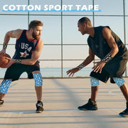 TrelaCo 1 Pcs Wrist Tape Baseball Cross Athletic 2in x 23ft Cotton Cross Wrist Tape Serrated Edges for Fingers Ankles Injury Wrap, Football Baseball Hockey Soccer (White)