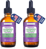 Kate Naturals Lavender Extract for Baking, Drinks, Coffee, Lattes. Food Grade Lavender Oil for Flavoring & Cooking (1oz, Sugar Free)