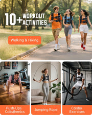 Renoj Weighted Vest for Women Men:10lb/12lb/16lb Weight Training Vest for Workout, Running, Walking, Exercise, Fitness, Weight Loss, Weight Lifting - With Reflective Strips and Storage Pocket