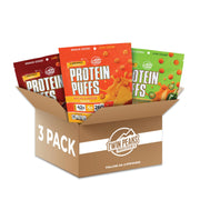 Twin Peaks Protein Puffs - (Garlic Parmesan), Keto Friendly, Low Carb Snack (300g, 21g Protein, 2g Net Carbs, High Protein, Healthy Crunchy Snack)