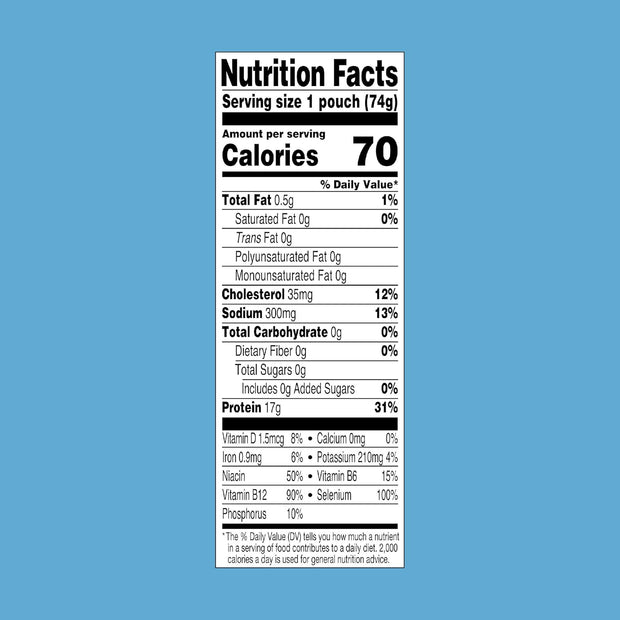 StarKist Chunk Light Tuna in Water, 2.6 oz Pouch (10 Pack) Ready to Eat Wild Caught Tuna, 17g Protein, 70 Calories Per Serving, Gluten Free, Soy Free, Kosher, Perfect for Salads, Keto Meals and Snacks