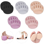 Ball of Foot Cushions (5 Pairs) - Metatarsal Pads for Women & Men, Soft Forefoot Pads for Ball of Feet, Reusable, Breathable, Prevent Pain & Discomfort
