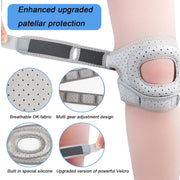 Knee Brace for Women/ Men, 2025 New Upgraded Extended Edition Knee Braces, Adjustable Knee Support, Patellar Tendon Support Strap, Knee Wraps for Pain Relief for Meniscus Tear Knee Pain Arthritis Pain Injury Recoverys(Gray)